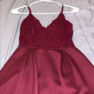 Burgundy Dress